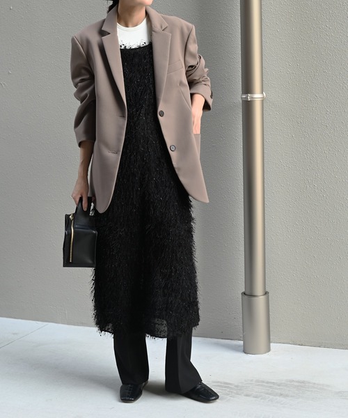 Marient（マリエント）の「フリンジキャミOP（ワンピース・レディース・グレー/ブラック・FREE）」の11枚目の写真