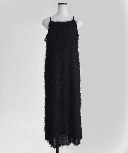 Marient（マリエント）の「フリンジキャミOP（ワンピース・レディース・グレー/ブラック・FREE）」の7枚目の写真