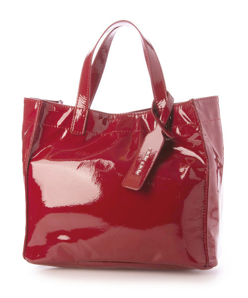 カシュカシュ cachecache / ソフトエナメルスクエア手提げトートS（トートバッグ）｜cache cache（カシュ カシュ）