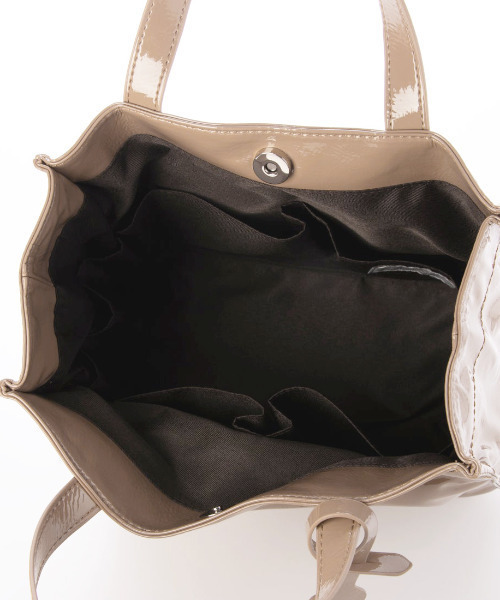 カシュカシュ cachecache / ソフトエナメルスクエア手提げトートS（トートバッグ）｜cache cache（カシュ カシュ）