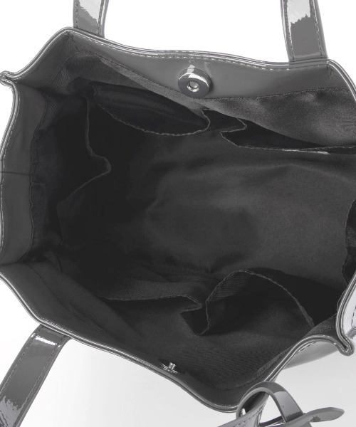 カシュカシュ cachecache / ソフトエナメルスクエア手提げトートS（トートバッグ）｜cache cache（カシュ カシュ）