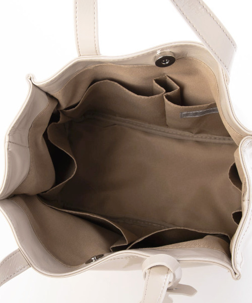 カシュカシュ cachecache / ソフトエナメルスクエア手提げトートS（トートバッグ）｜cache cache（カシュ カシュ）