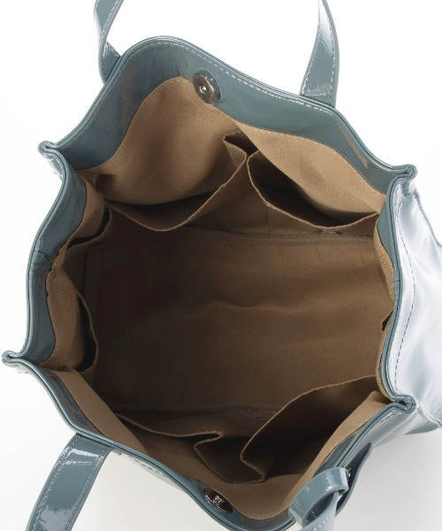 カシュカシュ cachecache / ソフトエナメルスクエア手提げトートS（トートバッグ）｜cache cache（カシュ カシュ）