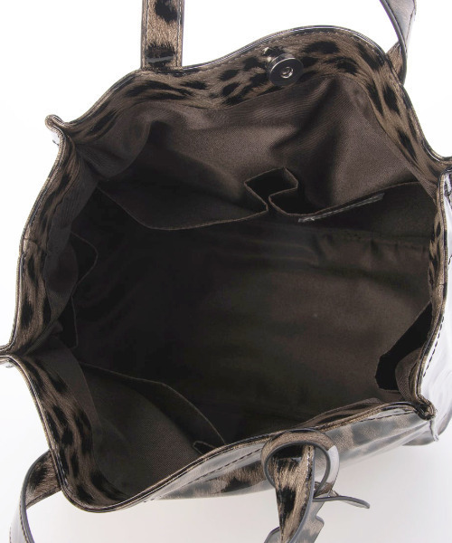 カシュカシュ cachecache / ソフトエナメルスクエア手提げトートS（トートバッグ）｜cache cache（カシュ カシュ）