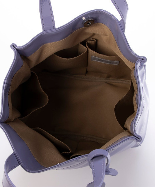 カシュカシュ cachecache / ソフトエナメルスクエア手提げトートS（トートバッグ）｜cache cache（カシュ カシュ）