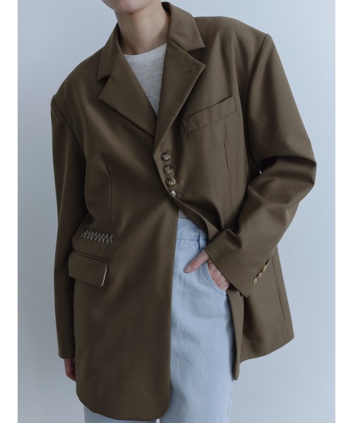 セール】【Abor】Over Shoulder Jacket/オーバーショルダージャケット