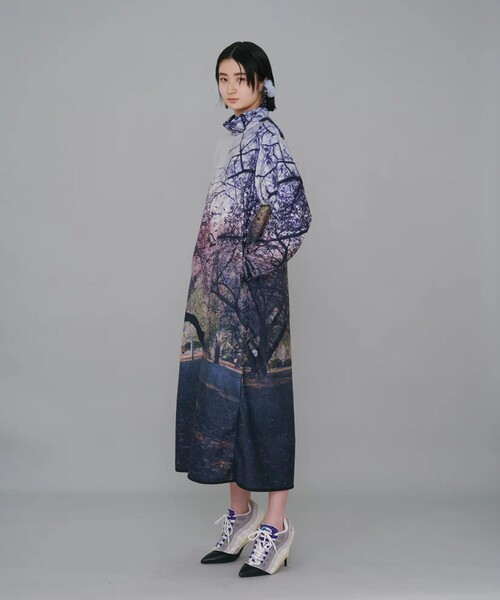 NON TOKYO ワンピース ノントーキョー NON TOKYO ダイレクトプリント シアーワンピース