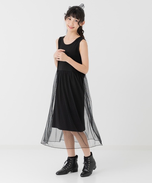 黒 ノースリーブ チュニック