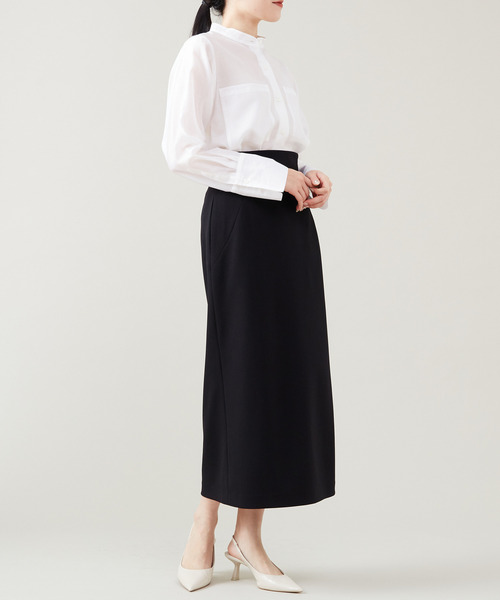 Tiara（ティアラ）の「ストレッチタイトスカート（スカート・レディース・サックスブルー/ブラック/ライトベージュ・2/3）」の12枚目の写真