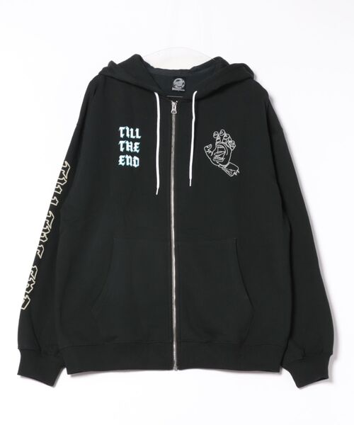 SANTA CRUZ(サンタクルーズ)の「【ムラサキスポーツ限定】SANTACRUZ/サンタクルーズ ジップアップ/パーカー バックプリント 502251301(パーカー・メンズ・ライトブラック/シルバーグレー・M/L/XL)」の14枚目の写真
