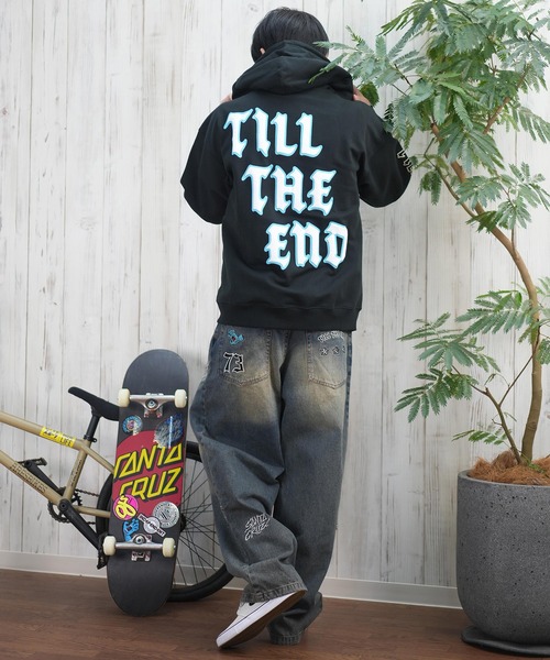 SANTA CRUZ(サンタクルーズ)の「【ムラサキスポーツ限定】SANTACRUZ/サンタクルーズ ジップアップ/パーカー バックプリント 502251301(パーカー・メンズ・ライトブラック/シルバーグレー・M/L/XL)」の22枚目の写真
