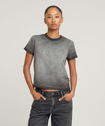 G-STAR | OVERDYED MICRO BOXY TOP/オーバーダイボックスシルエットTシャツ(Tシャツ/カットソー)