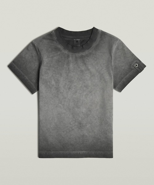 G-STAR(ジースター)の「OVERDYED MICRO BOXY TOP/オーバーダイボックスシルエットTシャツ(Tシャツ/カットソー・レディース・ダークブラック・MEDIUM/SMALL/X-SMALL)」の3枚目の写真