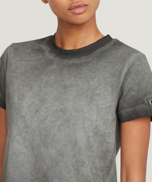 G-STAR(ジースター)の「OVERDYED MICRO BOXY TOP/オーバーダイボックスシルエットTシャツ(Tシャツ/カットソー・レディース・ダークブラック・MEDIUM/SMALL/X-SMALL)」の4枚目の写真