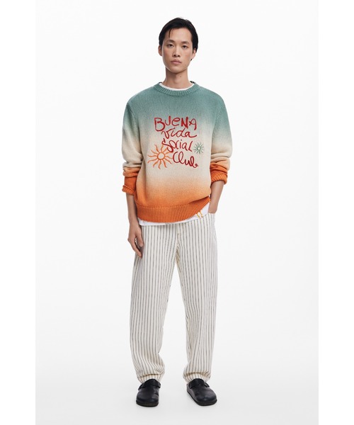 Desigual（デシグアル）の「KING プルオーバーロングスリーブ（ニット/セーター・メンズ・オレンジ・L/M/S/XL）」の4枚目の写真