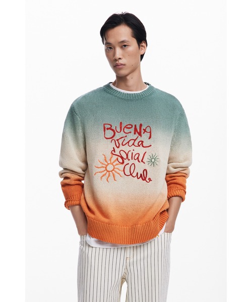 Desigual（デシグアル）の「KING プルオーバーロングスリーブ（ニット/セーター・メンズ・オレンジ・L/M/S/XL）」の3枚目の写真