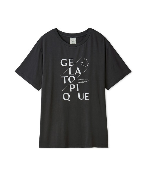 GELATO PIQUE レーヨンロゴ ルームウェア セール】レーヨンロゴTシャツ（ルームウェア/パジャマ）｜gelato