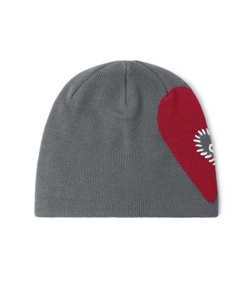 OY(オーワイ)の「『OY/オーワイ』 HEART STITCH BEANIE/ハートステッチビーニー(ニットキャップ/ビーニー・レディース・ブラック/グレー・FREE)」の13枚目の写真