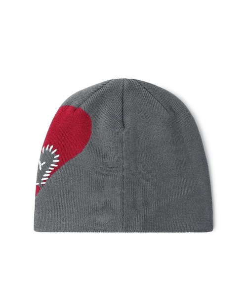 OY(オーワイ)の「『OY/オーワイ』 HEART STITCH BEANIE/ハートステッチビーニー(ニットキャップ/ビーニー・レディース・ブラック/グレー・FREE)」の14枚目の写真