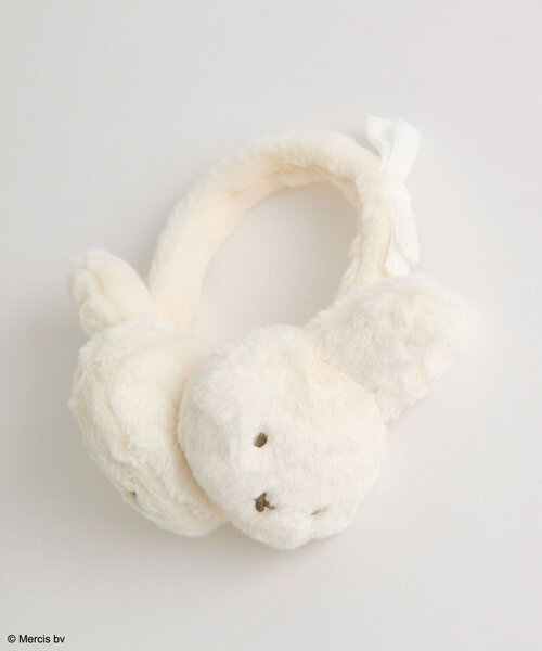 Miffy（ ミッフィー）の「miffyイヤマフ（イヤーマフ・レディース・ブラウン/オフホワイト・FREE）」の2枚目の写真