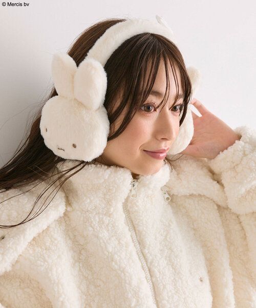 Miffy（ ミッフィー）の「miffyイヤマフ（イヤーマフ・レディース・ブラウン/オフホワイト・FREE）」の9枚目の写真