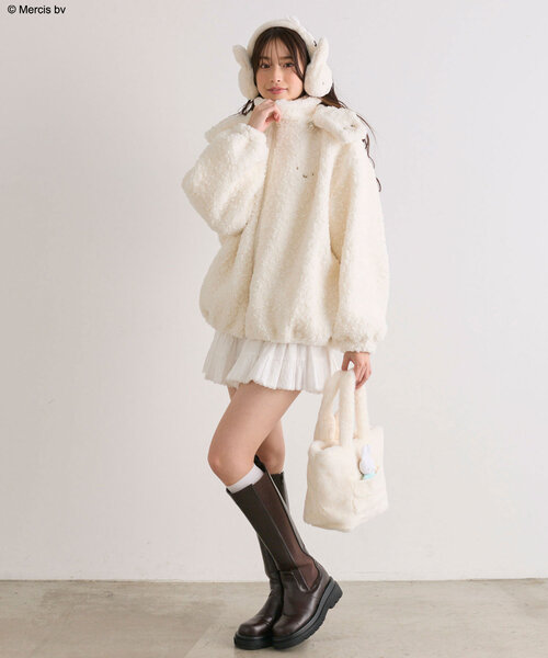 Miffy（ ミッフィー）の「miffyイヤマフ（イヤーマフ・レディース・ブラウン/オフホワイト・FREE）」の7枚目の写真