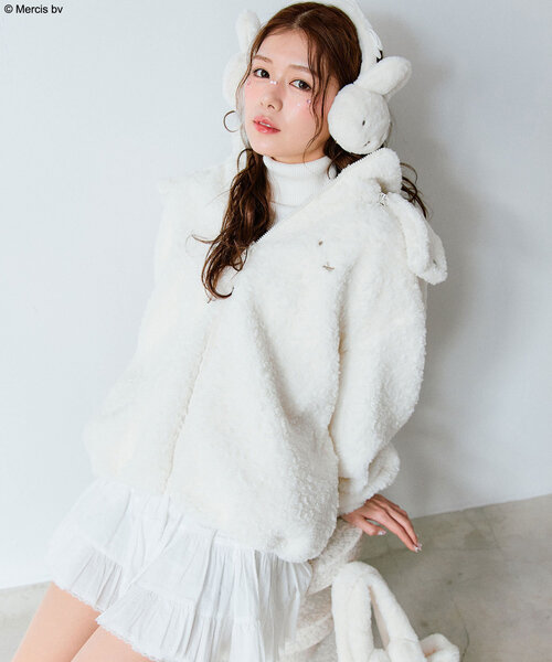 Miffy（ ミッフィー）の「miffyイヤマフ（イヤーマフ・レディース・ブラウン/オフホワイト・FREE）」の5枚目の写真