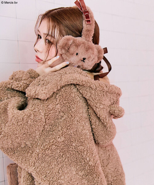 Miffy（ ミッフィー）の「miffyイヤマフ（イヤーマフ・レディース・ブラウン/オフホワイト・FREE）」の17枚目の写真