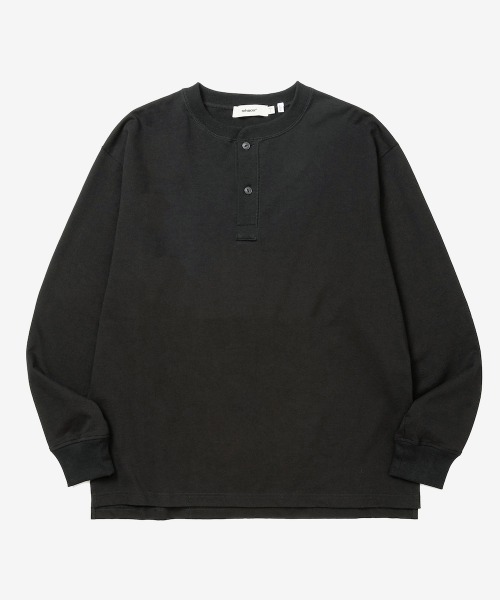 rehacer(レアセル)の「rehacer : Mother Palm Henry Neck L/S / マザーパルム ヘンリーネック ロングスリーブ カットソー(Tシャツ/カットソー・メンズ・グレー/ブラック/ホワイト・SMALL/MEDIUM/LARGE/X-LARGE)」の11枚目の写真