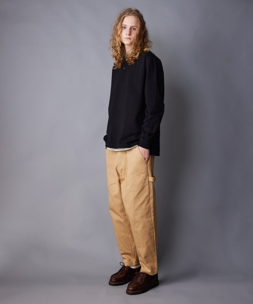 rehacer(レアセル)の「rehacer : Mother Palm Henry Neck L/S / マザーパルム ヘンリーネック ロングスリーブ カットソー(Tシャツ/カットソー・メンズ・グレー/ブラック/ホワイト・SMALL/MEDIUM/LARGE/X-LARGE)」の14枚目の写真