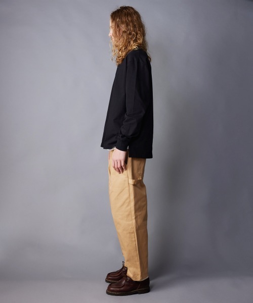 rehacer(レアセル)の「rehacer : Mother Palm Henry Neck L/S / マザーパルム ヘンリーネック ロングスリーブ カットソー(Tシャツ/カットソー・メンズ・グレー/ブラック/ホワイト・SMALL/MEDIUM/LARGE/X-LARGE)」の15枚目の写真