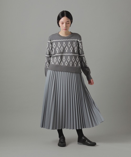 ZUCCa(ズッカ)の「ニットドッキング / ワンピース / (O)(ワンピース・レディース・グレー/ブラック/ピンク・M size)」の9枚目の写真
