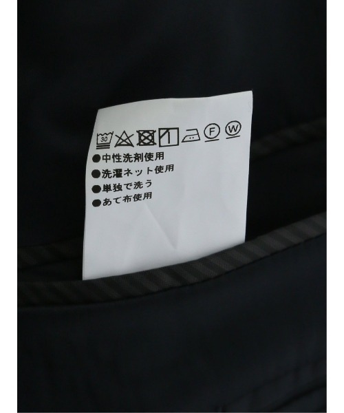m.f.editorial（エムエフエディトリアル）の「【ストレッチ ウォッシャブル】m.f.エディトリアル メンズ 2ボタン 3ピース ビジネス セットアップ スーツ 組織 紺（スーツセット・メンズ・ネイビー・A6/A5/A4/6Y/5Y）」の11枚目の写真
