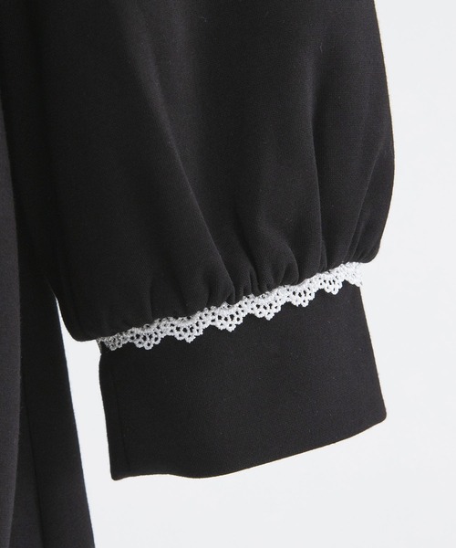 DearMyLoveRose（ディアマイラブローズ）の「丸襟ポロカットバルーンミニワンピース【大きいサイズ有り】（ワンピース・レディース・ネイビー/グレー/ブラック/ベージュ/ライトピンク・LL/LARGE/MEDIUM/3L）」の11枚目の写真