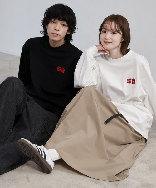 coen(コーエン)の「【味覇/ウェイパァー】プリントロングスリーブTシャツ(Tシャツ/カットソー・メンズ・ホワイト/レッド/ブラック・M/L/XL)」の4枚目の写真