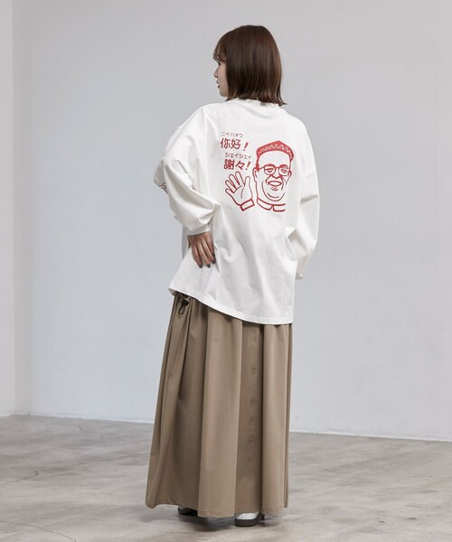 coen(コーエン)の「【味覇/ウェイパァー】プリントロングスリーブTシャツ(Tシャツ/カットソー・メンズ・ホワイト/レッド/ブラック・M/L/XL)」の10枚目の写真