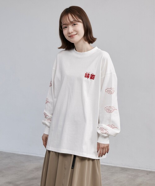 coen(コーエン)の「【味覇/ウェイパァー】プリントロングスリーブTシャツ(Tシャツ/カットソー・メンズ・ホワイト/レッド/ブラック・M/L/XL)」の11枚目の写真