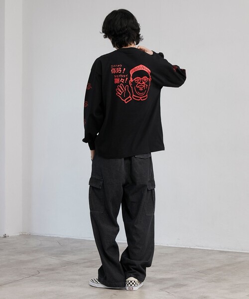 coen(コーエン)の「【味覇/ウェイパァー】プリントロングスリーブTシャツ(Tシャツ/カットソー・メンズ・ホワイト/レッド/ブラック・M/L/XL)」の13枚目の写真