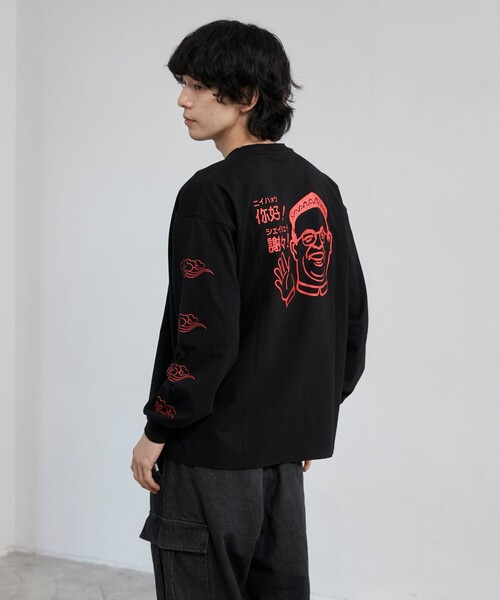 coen(コーエン)の「【味覇/ウェイパァー】プリントロングスリーブTシャツ(Tシャツ/カットソー・メンズ・ホワイト/レッド/ブラック・M/L/XL)」の14枚目の写真