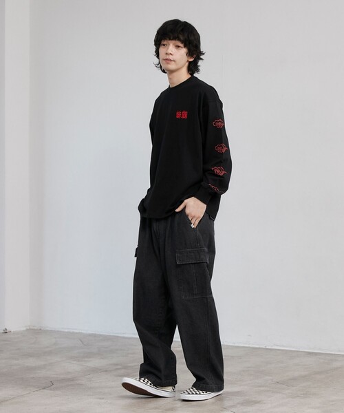 coen(コーエン)の「【味覇/ウェイパァー】プリントロングスリーブTシャツ(Tシャツ/カットソー・メンズ・ホワイト/レッド/ブラック・M/L/XL)」の15枚目の写真