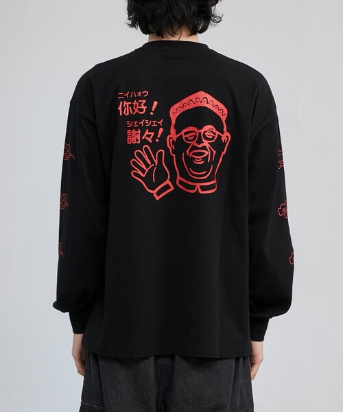 coen(コーエン)の「【味覇/ウェイパァー】プリントロングスリーブTシャツ(Tシャツ/カットソー・メンズ・ホワイト/レッド/ブラック・M/L/XL)」の19枚目の写真