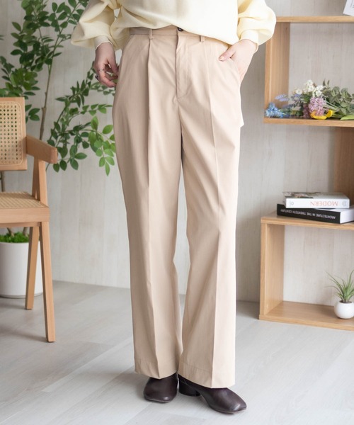 HusHusH(ハッシュアッシュ)の「HusHusH ワイドスラックス(その他パンツ・レディース・ブラック/ベージュ・L/M)」の2枚目の写真