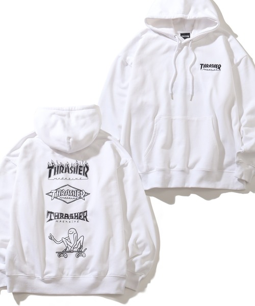 THRASHER（スラッシャー）の「【THRASHER/スラッシャー】裏毛 アートワークデザイン オーバーサイズ プルオーバーパーカー（パーカー・メンズ・グレー系その他2/ホワイト系その他/グレー系その他/ブラック系その他2/ブラック系その他/ホワイト系その他2・M/L/XL）」の3枚目の写真