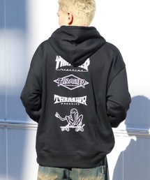 【THRASHER/スラッシャー】裏毛 アートワークデザイン オーバーサイズ プルオーバーパーカー