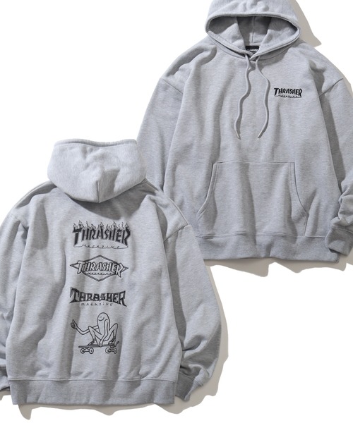 THRASHER（スラッシャー）の「【THRASHER/スラッシャー】裏毛 アートワークデザイン オーバーサイズ プルオーバーパーカー（パーカー・メンズ・グレー系その他2/ホワイト系その他/グレー系その他/ブラック系その他2/ブラック系その他/ホワイト系その他2・M/L/XL）」の6枚目の写真