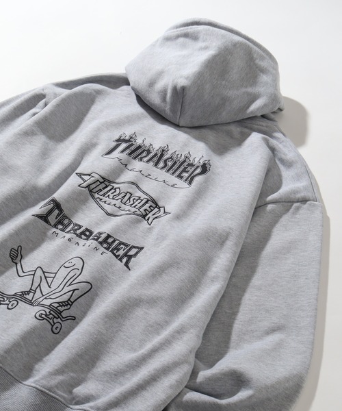 THRASHER（スラッシャー）の「【THRASHER/スラッシャー】裏毛 アートワークデザイン オーバーサイズ プルオーバーパーカー（パーカー・メンズ・グレー系その他2/ホワイト系その他/グレー系その他/ブラック系その他2/ブラック系その他/ホワイト系その他2・M/L/XL）」の14枚目の写真