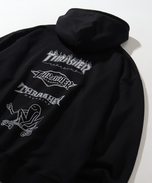 THRASHER（スラッシャー）の「【THRASHER/スラッシャー】裏毛 アートワークデザイン オーバーサイズ プルオーバーパーカー（パーカー・メンズ・グレー系その他2/ホワイト系その他/グレー系その他/ブラック系その他2/ブラック系その他/ホワイト系その他2・M/L/XL）」の12枚目の写真