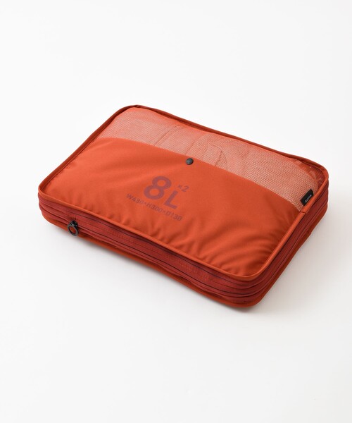 MILESTO（ミレスト）の「MILESTO/ミレスト UTILITY 圧縮パッキングオーガナイザーダブルポケット 8L×2（トラベルグッズ・メンズ・サックスブルー/レンガ/ブラック/ライトグレー・ONE SIZE）」の16枚目の写真