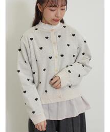 Samansa Mos2 | 裏地付ジャカードニットカーディガン(カーディガン/ボレロ)