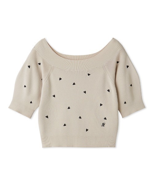 2wayパフスリーブハートニットプルオーバー（ニット/セーター）｜FRAY  
